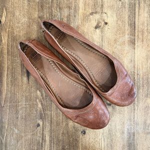 Leather Frye Flats